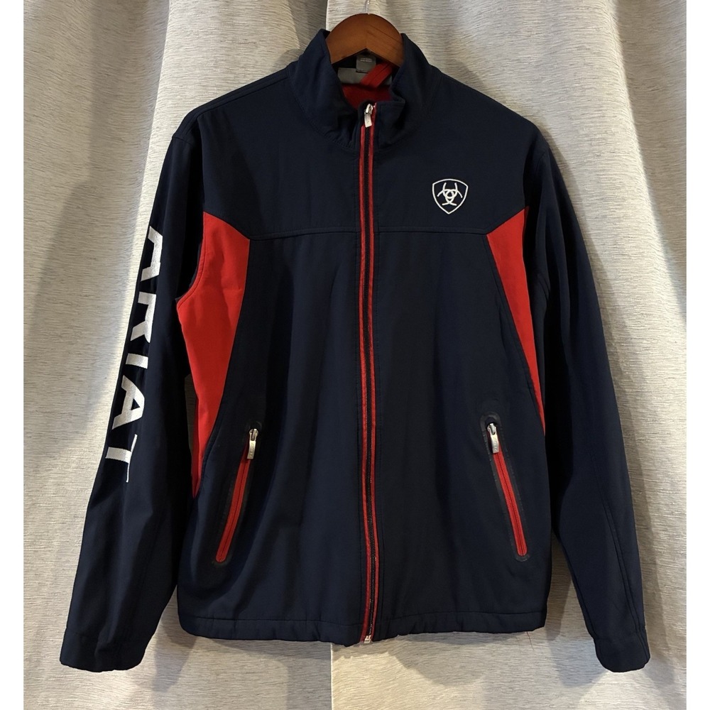 Ariat Jacket Womens Medium Navy Blue Team EQ Softshell Equestrian Riding